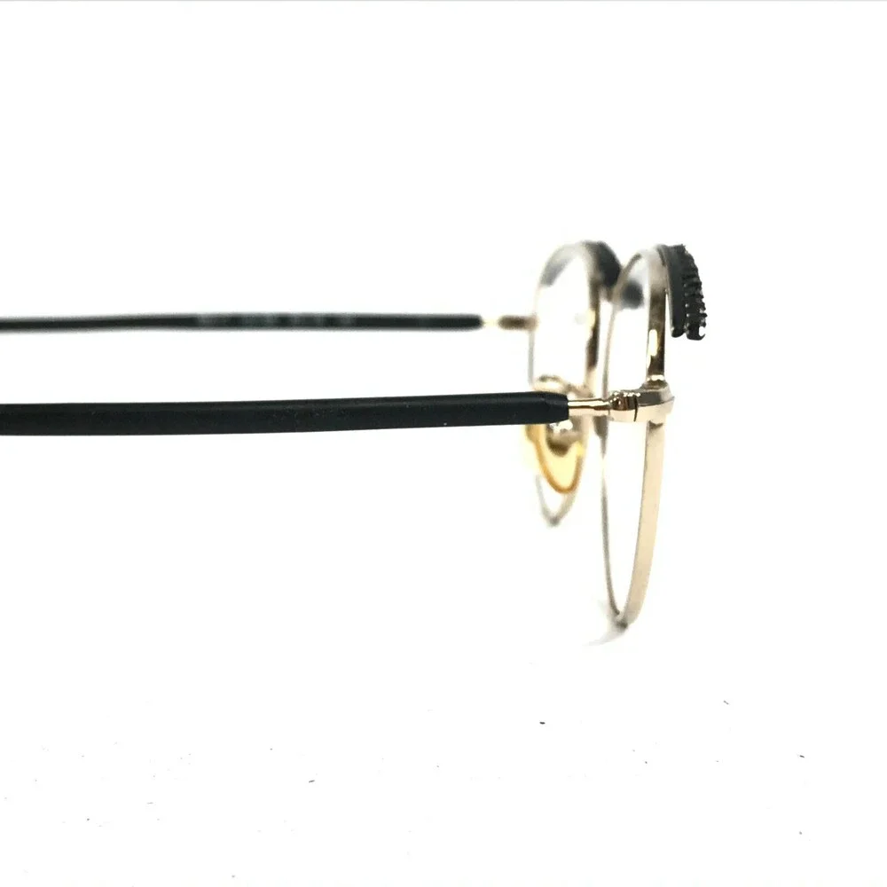 Blumarine BM17 COL.BS Eyeglasses Frames Black Gold Round Crystals 50-18-140